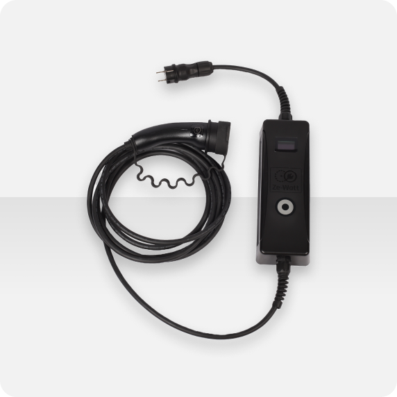 Illustration cable de recharge connectée Ze-Link de Ze-Watt