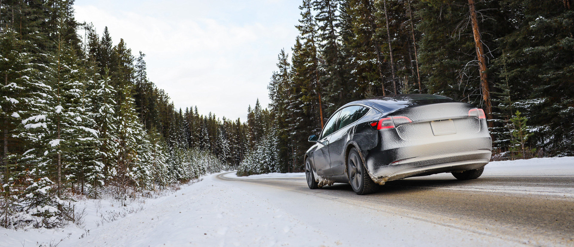 Illustration Ze-Watt vehicule électrique en hiver